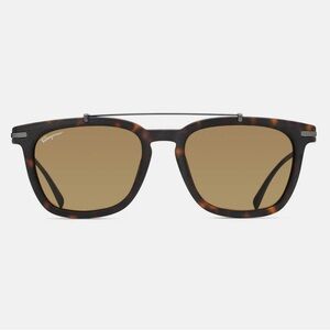 SALVATORE FERRAGAMO SF820S Pilot Tortoise Sunglasses Polarized